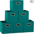 Household Essentials 83-1 Foldable Fabric Storage Bins | Set of 6 Cubby Cubes by HouseholdEssentials