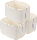 Cotton Rope storage Basket Bins Woven Basket by XUANGUO
