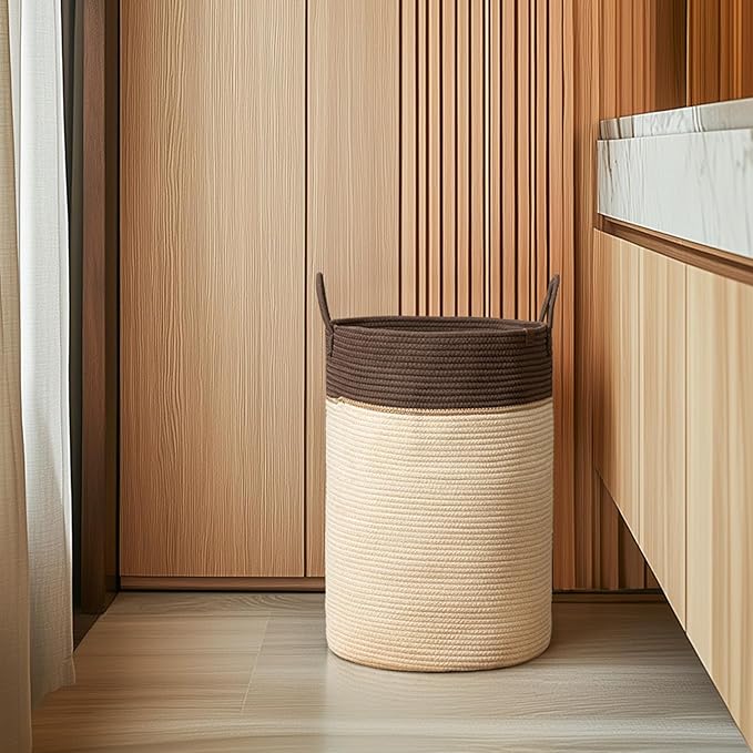 LA JOLIE MUSE Woven Basket Rope Storage Baskets - Image 3