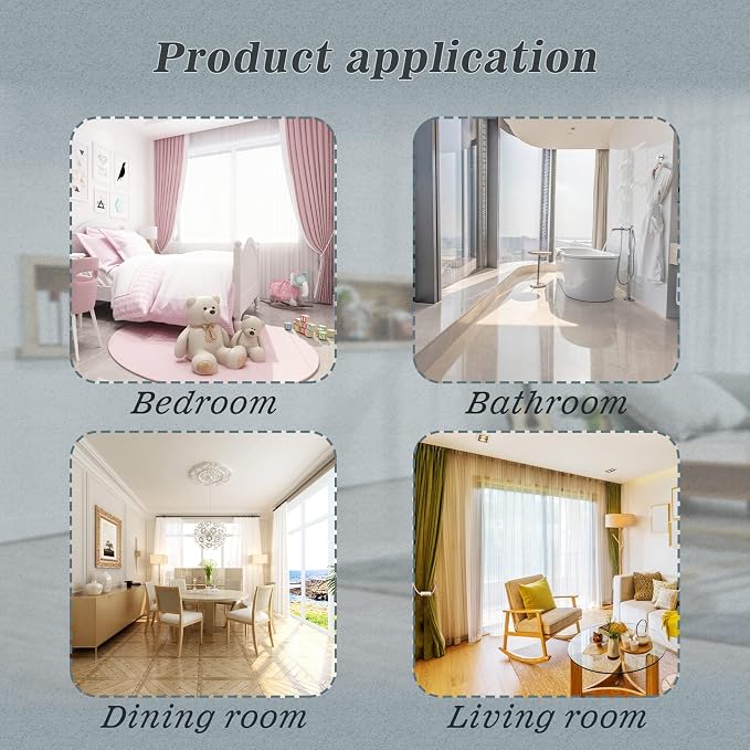 Hion Magnetic Curtain Tiebacks White 2pcs, Curtain Tiebacks Buckles Holdbacks - Image 6