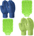 6 Pcs Microfiber Dusting Mitt Gloves Microfiber Washable Dusting Gloves Car by Potchen