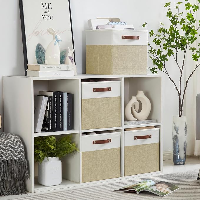 Collapsible Fabric Storage Cube Bins - Image 2