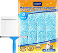 KEEPOW 10" Microfiber Window Scrubber Refill Replacement Compatible by KEEPOW