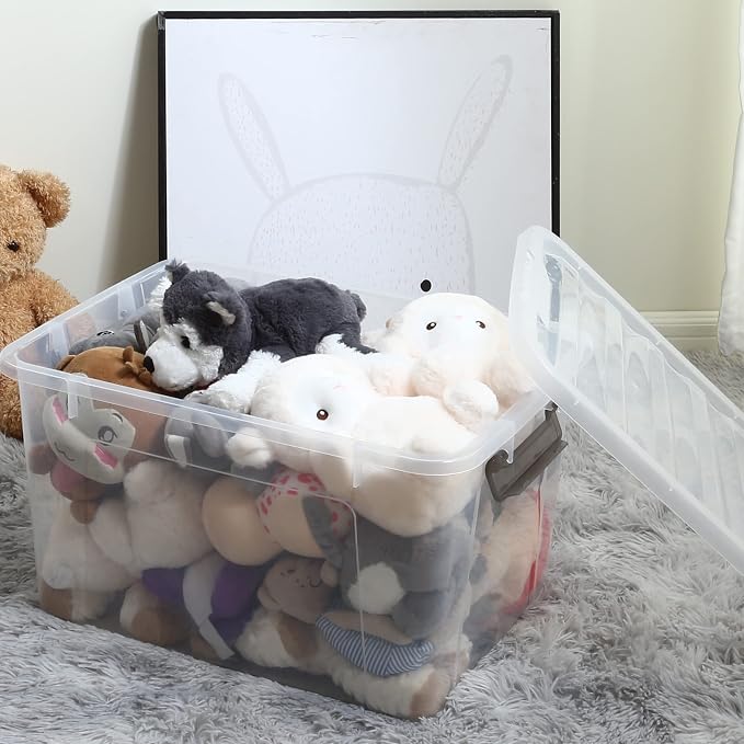Citylife 6 Packs 44.4 QT Plastic Storage Bins - Image 5
