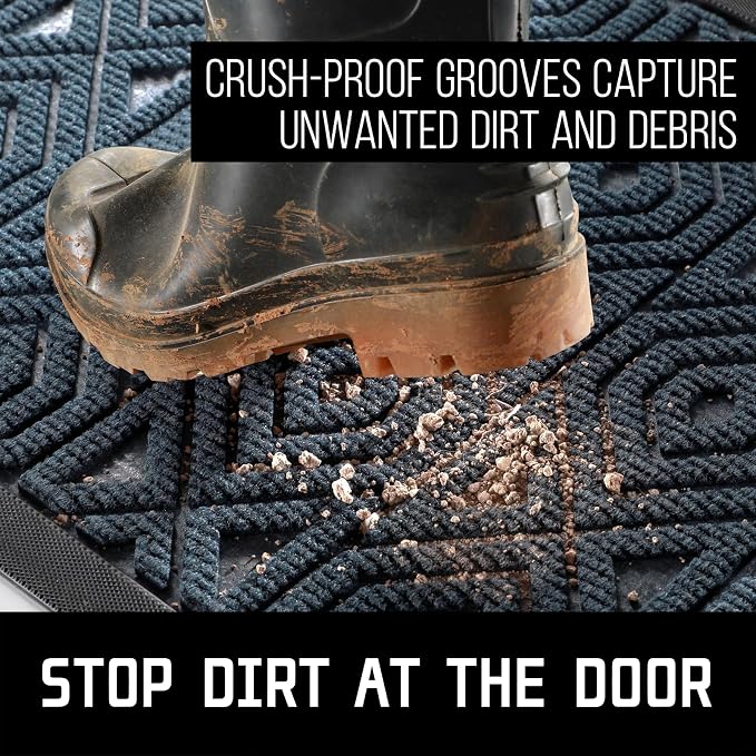 Yimobra Door Mat, Outdoor Indoor Entrance Welcome Mat, Heavy Entry Front Door - Image 3