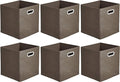 Amazon Basics Collapsible Cube Storage Organizer Bins, 10.5 x 10.5 x 11 inches by AmazonBasics