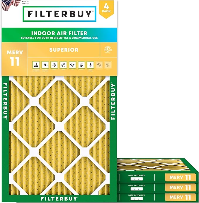 Filterbuy 16x32x1 Air Filter MERV 11 Allergen Defense Replacement, by Filterbuy