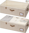 StorageWorks Under Bed Storage Bins, 90L Clothes Organizer by StorageWorks