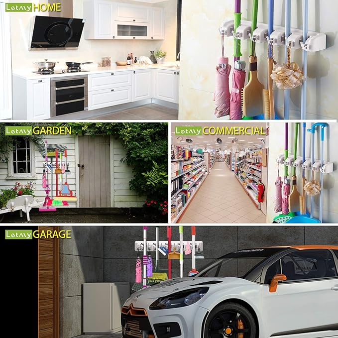 LETMY Broom Holder Wall Mount - Image 6