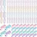Patelai 48 Pcs Handle Grip Nail Brush Bulk Colorful Nail Scrubber Cleaner by Patelai