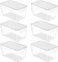 Vtopmart 6 Pack Clear Stackable Storage Bins by Vtopmart