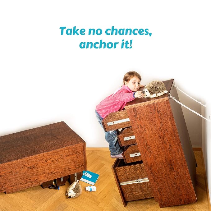 Boxiki Kids Adjustable Anti-Tip Furniture Anchors - Image 3