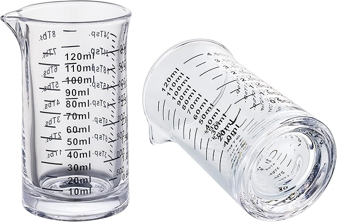 Ackers 4 Oz Glass Measuring Cup, Borosilicate Shot Glass - Image 3