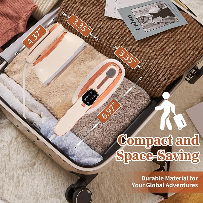 Handheld Garment Steamer 1500W – Large Ironing Panel, 20s Fast Heat-Up - Image 7