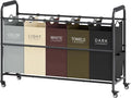 Tajsoon 5 Bag Laundry Sorter Cart, Laundry Hamper Sorter Basket by Tajsoon