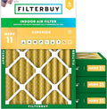 Filterbuy 18x24x4 Air Filter MERV 11 Allergen Defense Replacement, by Filterbuy