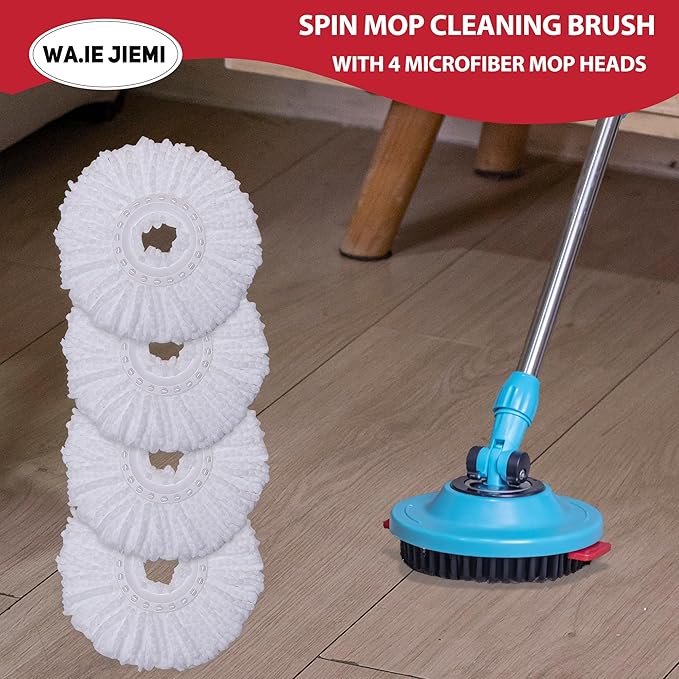 4-Pack White Mop Replacement Heads - Image 7