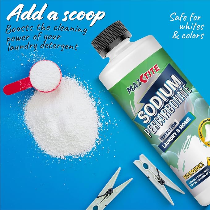 MAXTITE Sodium Percarbonate 100% Pure Solid Hydrogen Peroxide/Oxygenated Bleach - Image 2