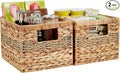 Water Hyacinth Wicker Basket, Decorative Woven Baskets by Bagnizer