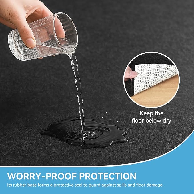 Warmstar 4x6 FT Non Slip Rug Pad, 100% Waterproof Felt Rug Pad - Image 3