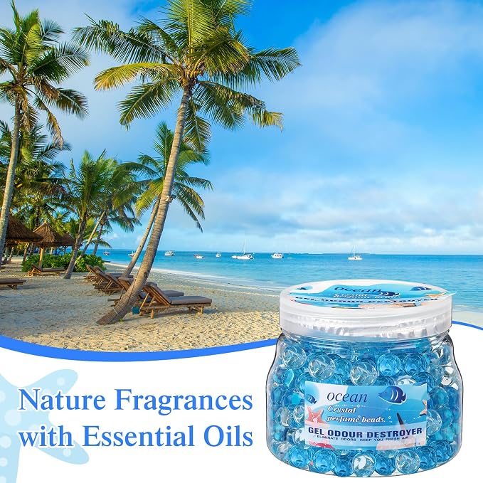 9 Pack Odor Eliminator Gel Beads Bulk 10 Ounces Air Freshener Gel Beads Odor - Image 3