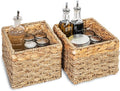 Small Wicker Baskets for Storage 2-Pack, Woven Baskets for Organizing Living by RUSTICHOMERESOURCES