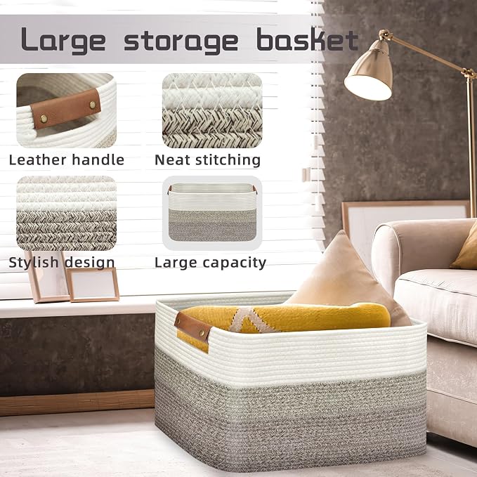 Large Collapsible Laundry Basket, Clothes Hamper - Image 3