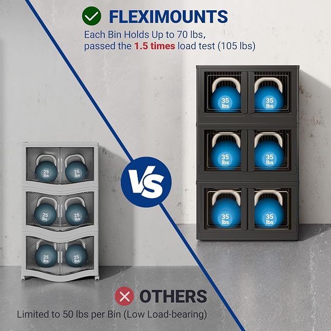FLEXIMOUNTS 228 QT Stackable Storage Bins - Image 4
