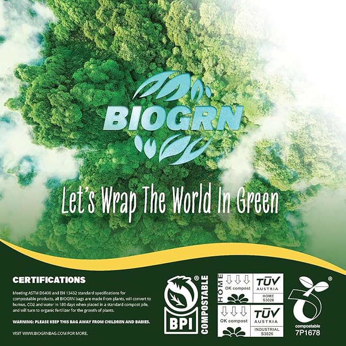 60-64 Gallon Compostable Trash Bags 12 Bags - Image 7
