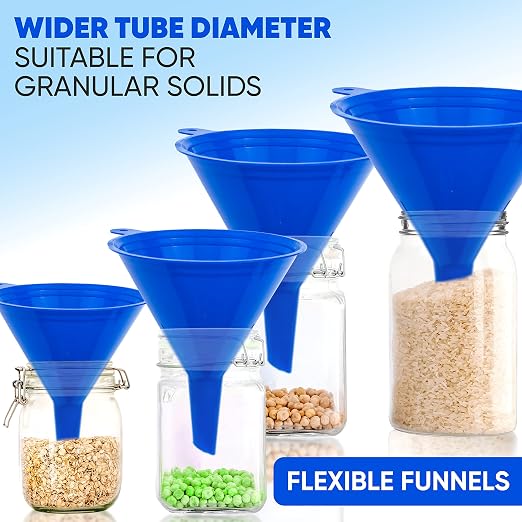 Funnel 4-Pack Funnels for Kitchen Use Filling Bottles - Image 5