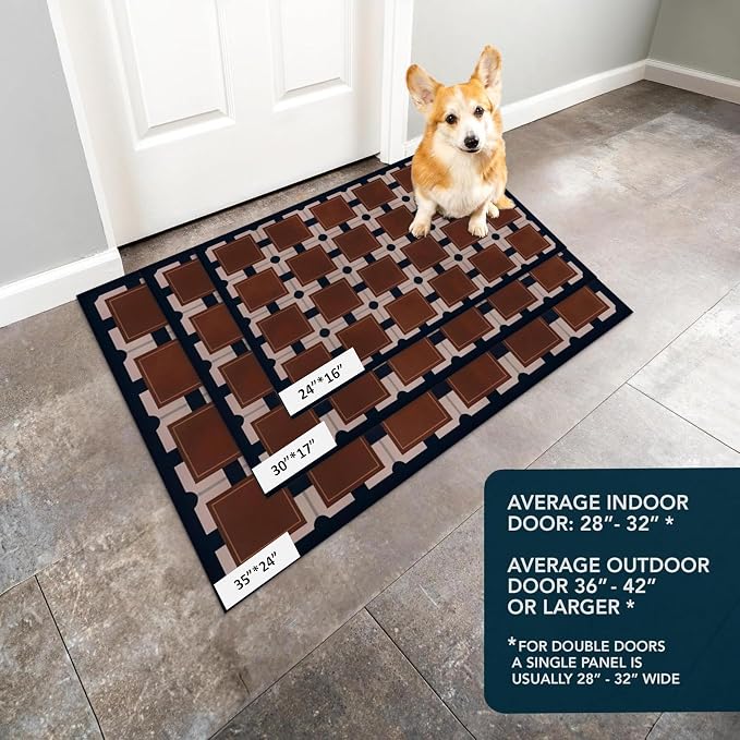 Ultra Thin Door Mat Indoor Entrance, 1/10 in Thin Door Mats - Image 7