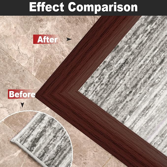 10Ft Carpet Floor Transition Strip, Self Adhesive Floor Edging Trim Strip - Image 7