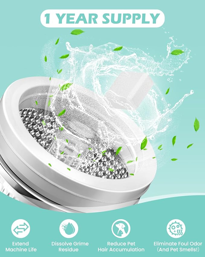 Washing Machine Cleaner Tablets: 40% Stronger Cleaning Power, Deep Cleaning - Image 3