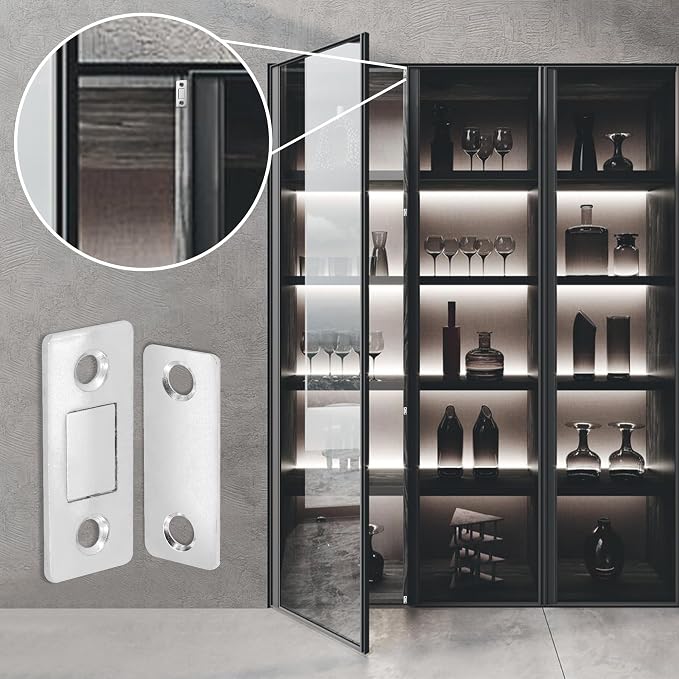 Cabinet Magnetic Catch, 20 Pack Ultra Thin Magnetic Cabinet Door Catch - Image 6