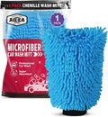 AIDEA Car Wash Mitt Microfiber, 1PK Scratch Free Lint-Free, Premium Chenille by AIDEAHOME