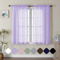 Aiyufeng Light Purple Sheer Curtains 54 Inch Length 2 Panels, Soft Lightweight by Aiyufeng