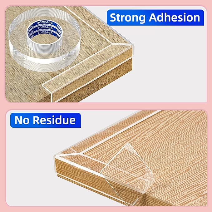 Clear Soft Corner Protectors for Furniture Strip, 2in x9.84FT, Sharp Edge & - Image 3