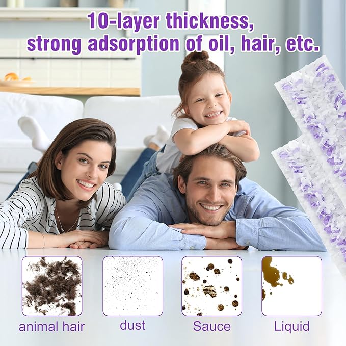 40 Pack Disposable Power Mop Refills Pads Compatible - Image 3