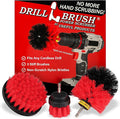 Drillbrush Heavy Duty Stiff Bristle Brush Kit – Power Scrubber Attachment by Drillbrush