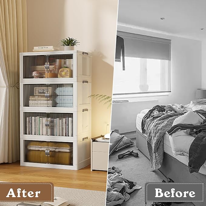 SAILUN 109Gal/434Qt Stackable Storage Bins Folding Collapsible Storage Bins - Image 5