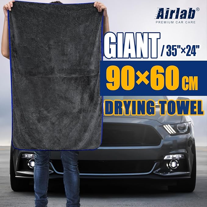 Airlab Microfiber Towels for Cars Wash Drying Extra Large Super Absorbent - Image 2