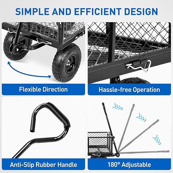 Yesker Steel Garden Carts - Image 4
