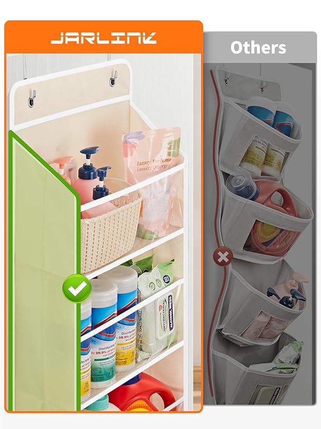 JARLINK 2 Pack Toy Stuffed Animal Storage, Over The Door Organizer W/Clear View - Image 5