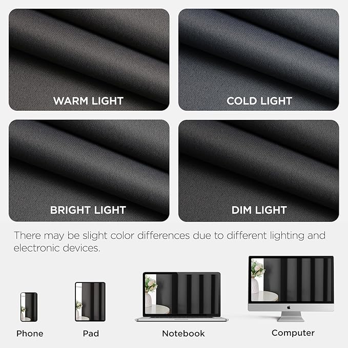 Joydeco Blackout Door Curtain for Doorway Privacy 84 Inches Long, Grommet - Image 8