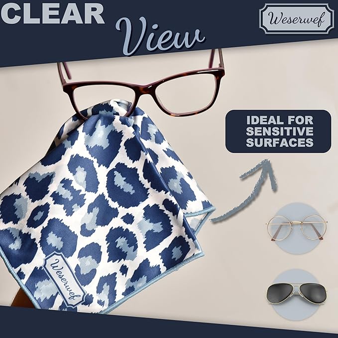 WESERWEF Design Microfiber Glasses Cleaning Cloth – Premium Cleaning Cloth - Image 6