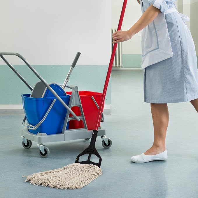 Matthew Cleaning 20oz 3Pack Cotton Floor Mop, Cotton Looped-Open String Heavy - Image 4