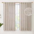 YoungsTex Short Linen Curtains 54 Inches Long by YoungsTex