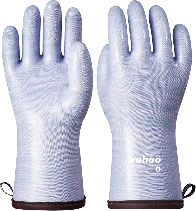 LANON Protection Wahoo Liquid Silicone Smoker Oven Gloves, Food-Contact Grade by LANONProtection