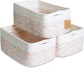 NaturalCozy 13.5”x8.5”x5.5” Rectangle Storage Baskets by NaturalCozy