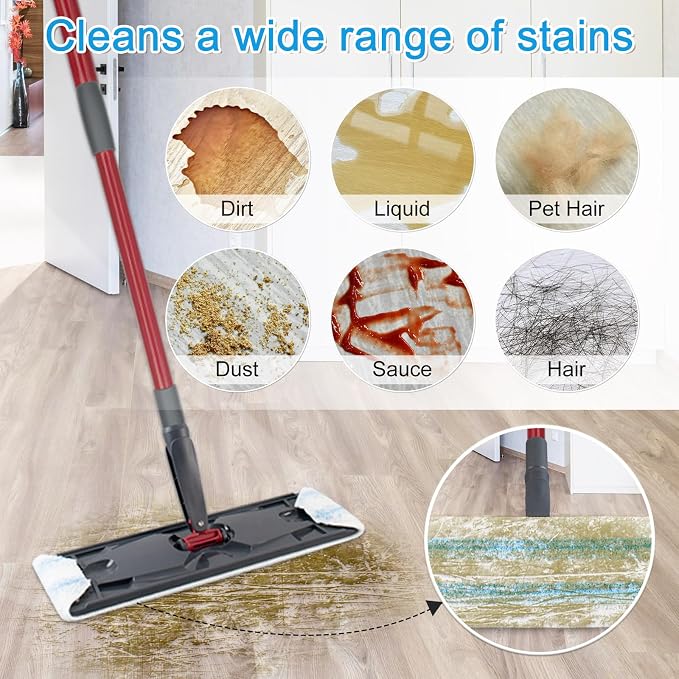 6 Pack Microfiber Replacement Mop Pads - Image 6
